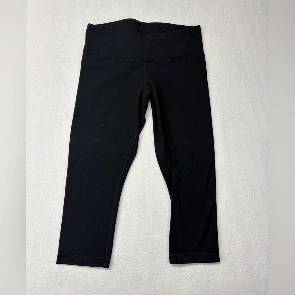 Lululemon Anew Crop Leggings Women’s Size 6 Black Athletic Yoga Pants